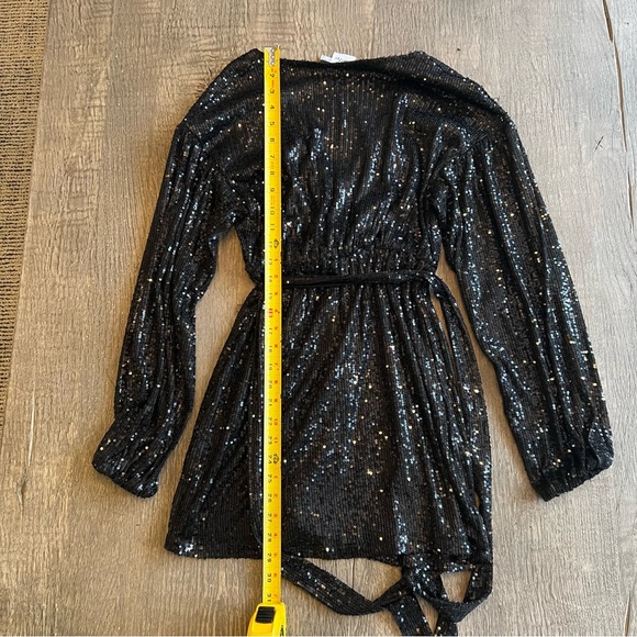 Sequin Black Dress - Picture 4 of 7